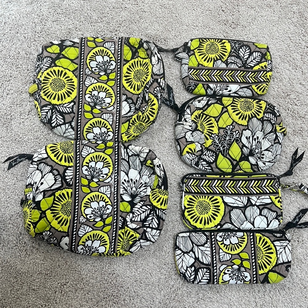 Vera Bradley set of 6 bags